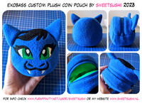 Exobass Custom Plush Coin Pouch