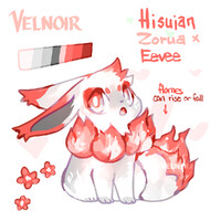 Adoptable - Hisuian Zorua x Eevee