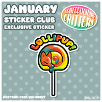 January Sticker Club: Lollipup!