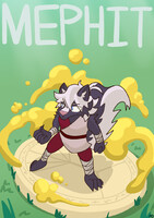 Mephit: Comic Title Splash-style Illustration