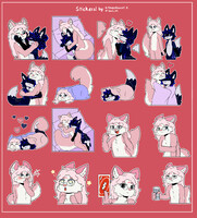 Fox and Red Panda Stickers