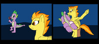 Spitfire spanking Spike