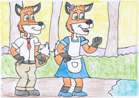 Daddy & Mommy Fox
