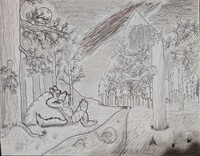 A Night in the Forest (Shaded/Inked)