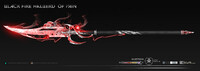 Owned BLACK FIRE HALBERD OF PAIN ADOPTABLE