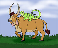 moo and lizard