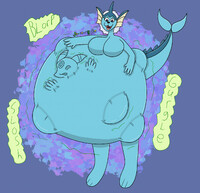 Vaporeon vores Umbreon