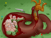 The Wolf and the Seven Little Goats..( ending 1)