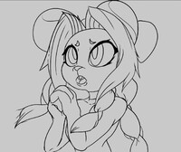 Neitz as Aerith -Sketch-