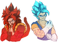 ssj4 gogeta + ssgss vegito