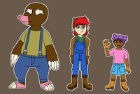 OCs set #2: Pa George, Ron, Dawn