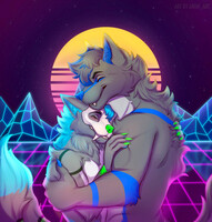 Synthwave hugs