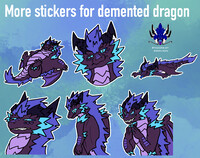 More demented dragon stickers