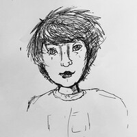 Self portrait with only pen