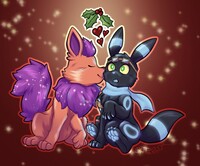 Ambris Under the Mistletoe (or holly, close enough.)