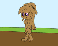 Twilight sparkle walks in mud in her raincoat 2