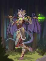 Demon in forest