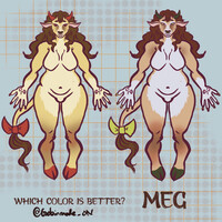 Meg - fursona color practice