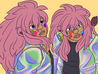 pink lion