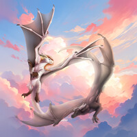 Soaring through the clouds with you