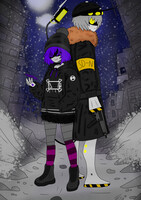 Snow couple