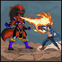 Duel with a Dog Demoness