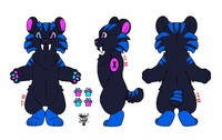 $4 Blue Striped Smilodon Adopt (OPEN)