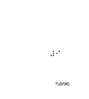 Número 9 em braille e nome