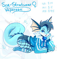 (Sold) Sea Streetwear Vaporeon