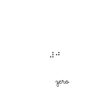 Número 0 em braille e nome