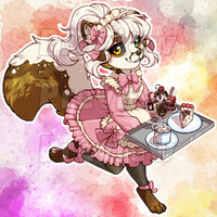 Sticker Design- Cafe Maid Chicory