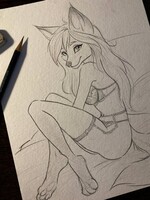 WIP - Sketch/ Sunset Fox