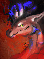 Frostbite Portrait | Painted sketch