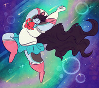 moon canine power, make up!