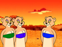 Lionesses In Their Bikinis (Wolfox90210's Style)