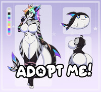 🌈 [Closed] Rainbow Ocean Shark Adopt 🌊