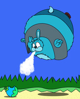 Bud eats the Blimp Fruit