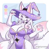 [CLOSED] Adoptable STARRY DAWN KITSUNE WITCH