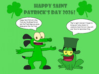 Happy Saint Patrick's Day from the Frog and the Ferret