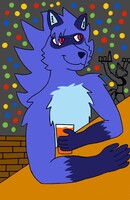 Having fun with a party behind