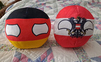 Germany and Austria Countryball Plushies