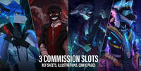 3 Commission slots are OPEN!
