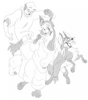 Feral fox transformation by PinkFeral