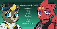 3 Panel CJ And/Or Flick TF Auction (CLOSED)
