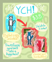 [OPEN] YCH Custom Handmade Keychains