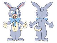 [commission] Easter Bunny Fursuit Design