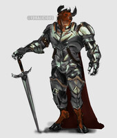 Moo 9 Armored Minotaur Sketch