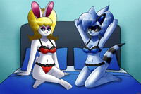 Angel & James On The Bed