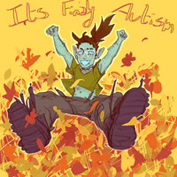 messy fall leaves