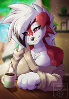 Morning coffee with Lycanroc